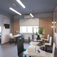 Дизайн зала салона красоты