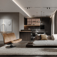 Минималюкс - новый тренд в дизайне интерьеров Интерьер гостиной в стиле минималюкс