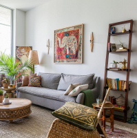 Интерьер гостиной в стиле Бохо