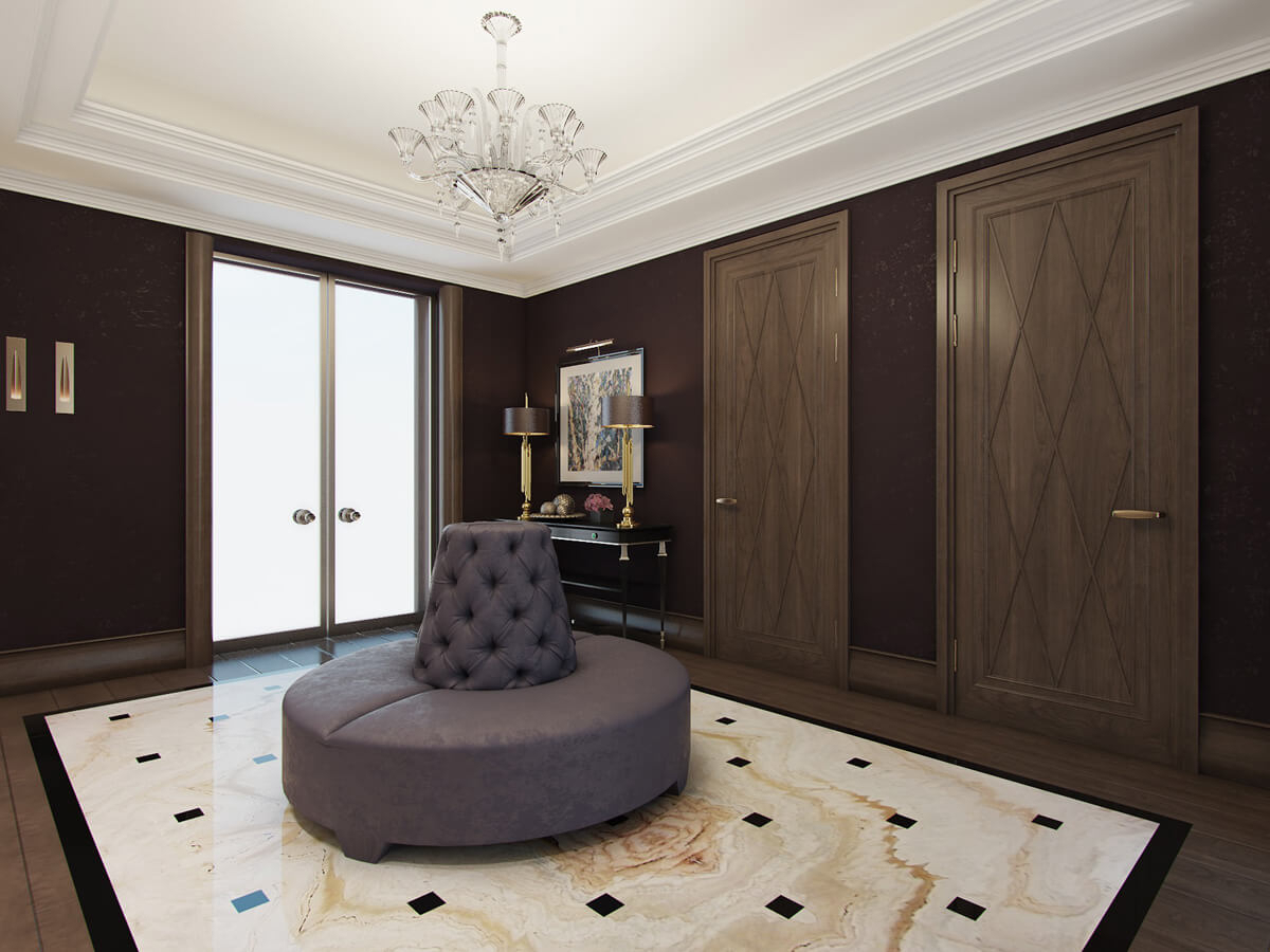 Интерьер прихожей в частном доме