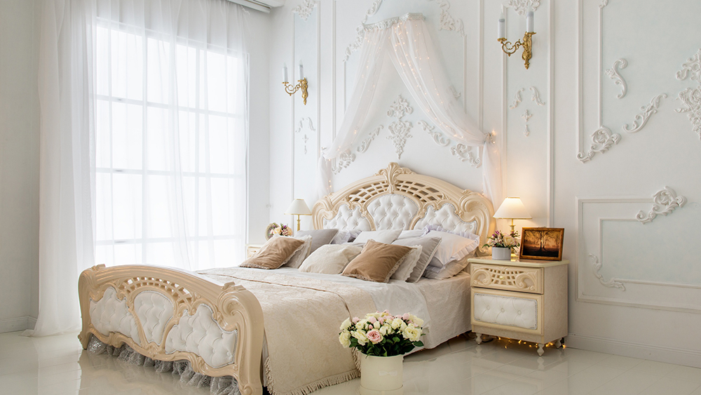 Классический стиль интерьера в интерьере спальни 