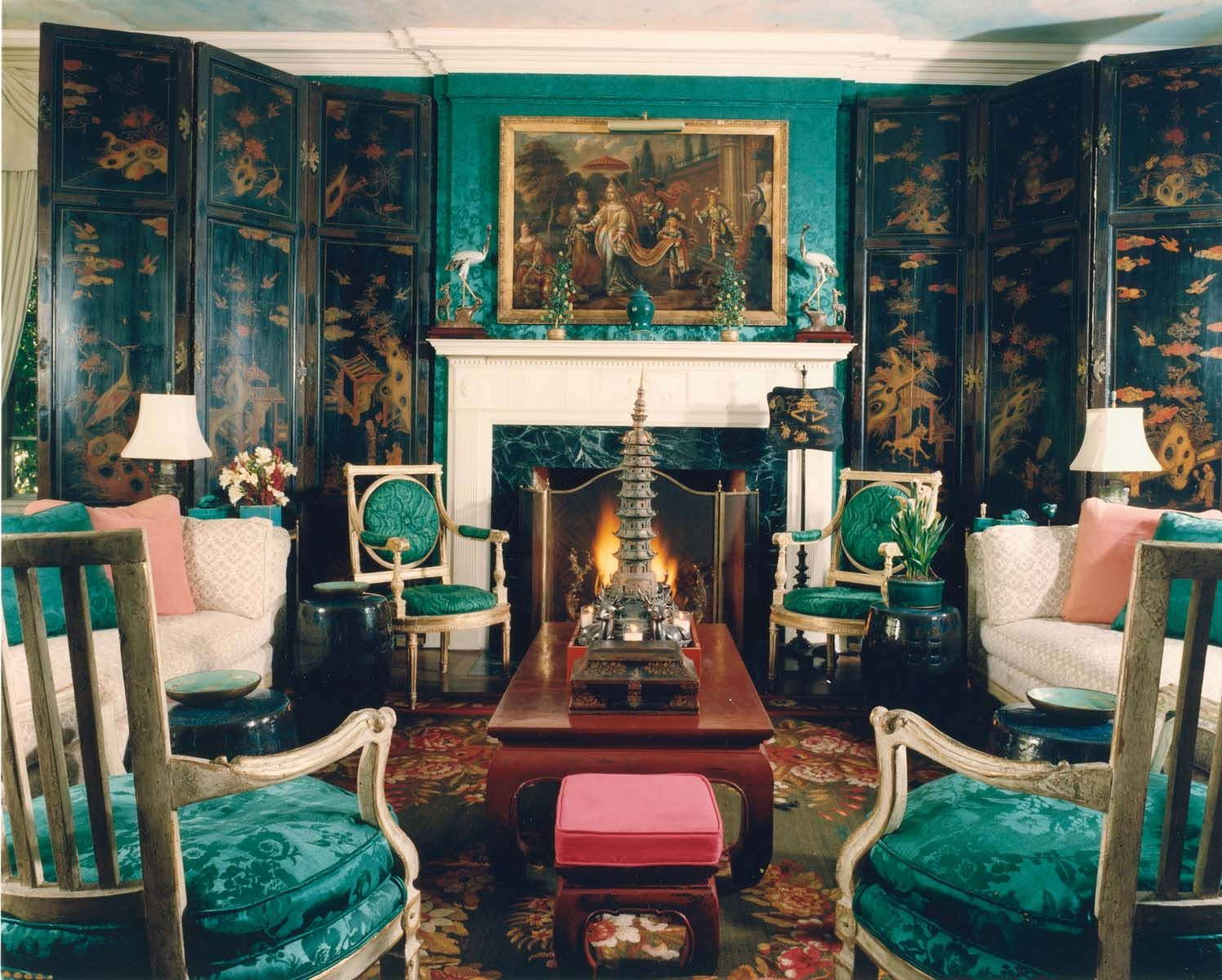 Стиль шинуазри в интерьере комнаты